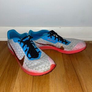 Nike Blue and Red Cross Country Spike Shoes